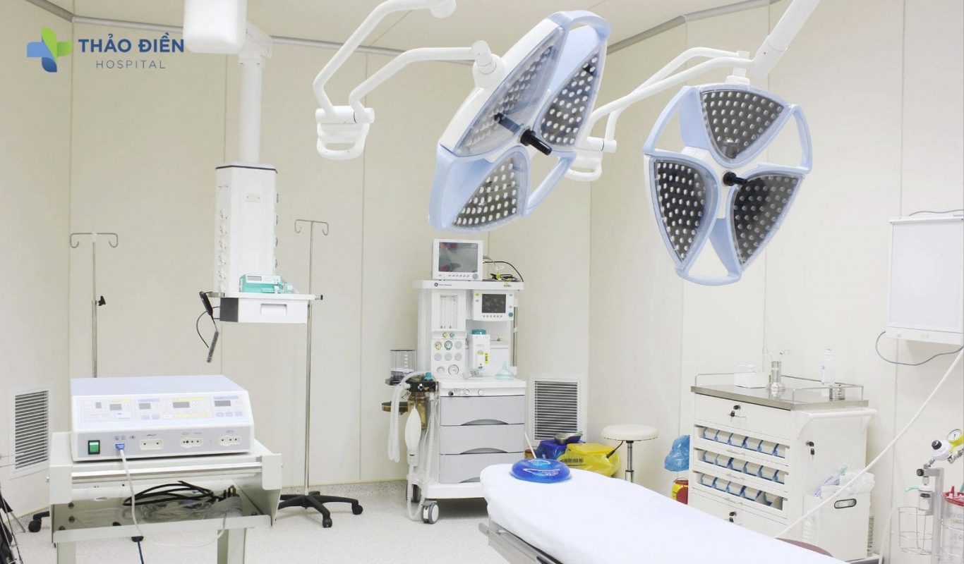 Phòng mổ vô trùng, đáp ứng đầy đủ tiêu chuẩn an toàn của bộ y tế của Bệnh viện quốc tế Thảo Điền
